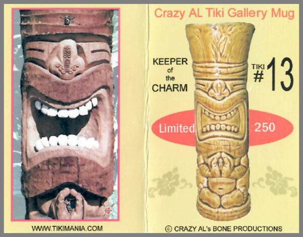 Tiki Mug - Bone Productions - Crazy Al Evans - Keeper of the Charm - LE