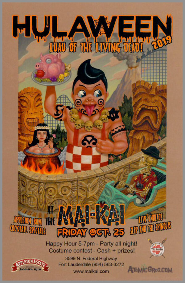 The Art of Mike Pucciarelli - Mai-Kai - Hulaween 2019 - Ad Card #3