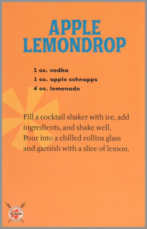 The Art of Shag - Tiki Drink - Recipe Card #A3