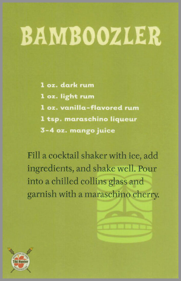 The Art of Shag - Tiki Drink - Recipe Card #A6