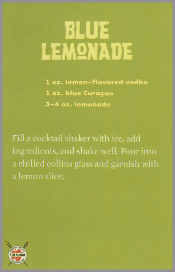 The Art of Shag - Tiki Drink - Recipe Card #B1