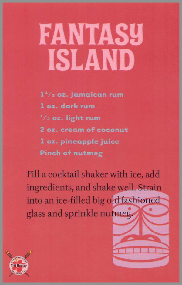 The Art of Shag - Tiki Drink - Recipe Card #B7
