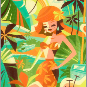 Tropical Tiki Twist - Art Print #5