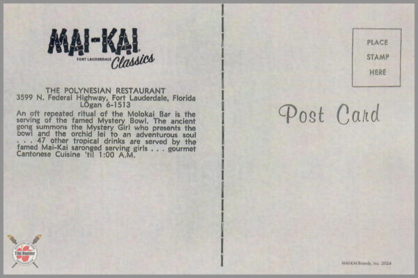 Mai-Kai - Postcard Unposted #B4