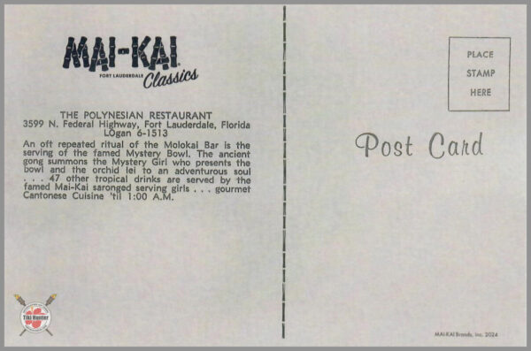Mai-Kai - Postcard Unposted #B6