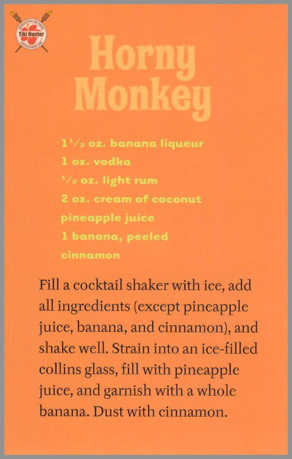 The Art of Shag - Tiki Drink - Recipe Card #C2