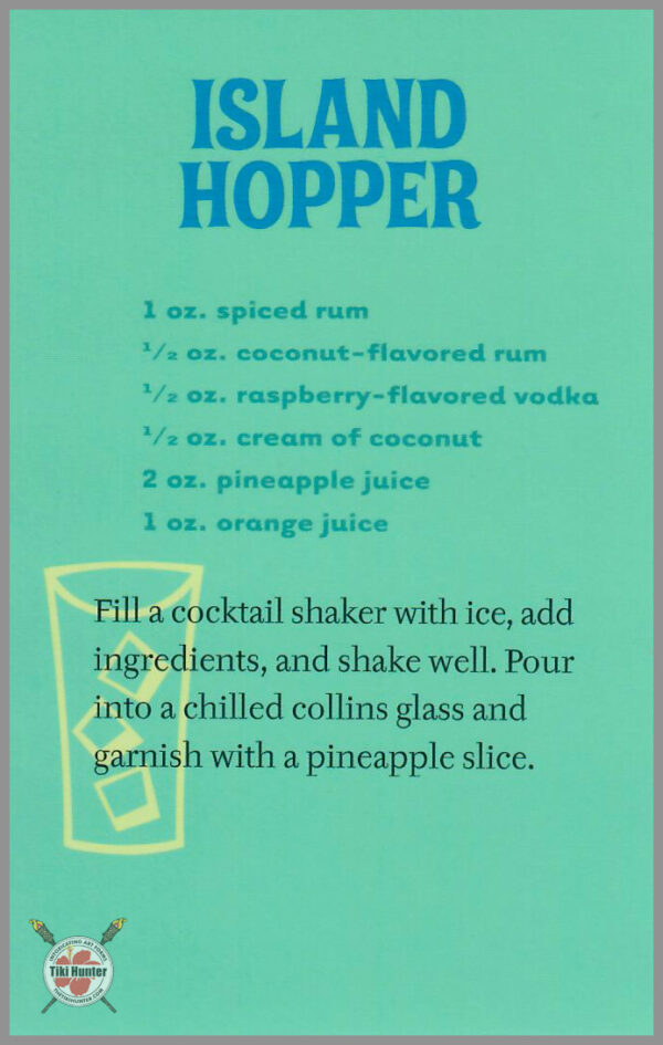 The Art of Shag - Tiki Drink - Recipe Card #C4
