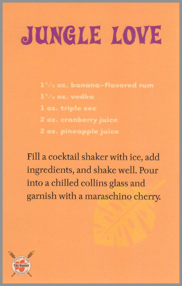 The Art of Shag - Tiki Drink - Recipe Card #C6