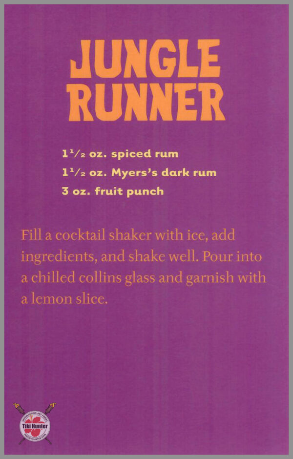 The Art of Shag - Tiki Drink - Recipe Card #C7