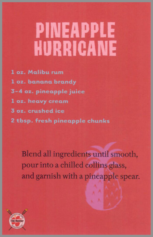 The Art of Shag - Tiki Drink - Recipe Card #D1