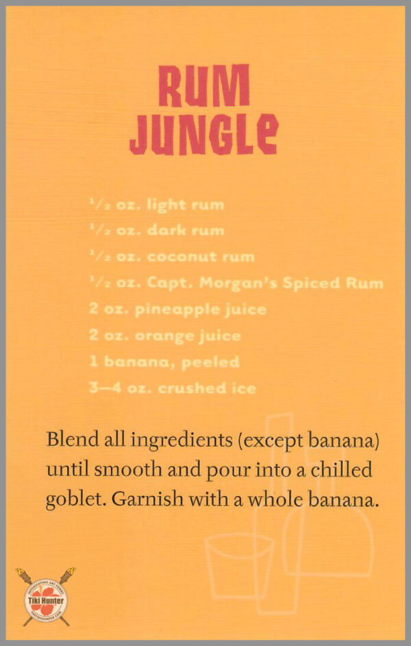 The Art of Shag - Tiki Drink - Recipe Card #D5