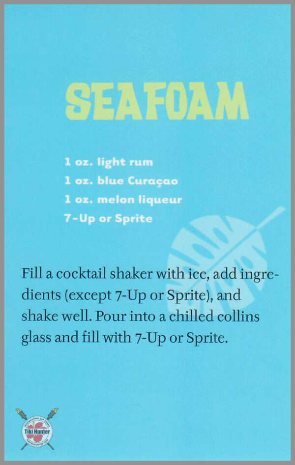 The Art of Shag - Tiki Drink - Recipe Card #D9