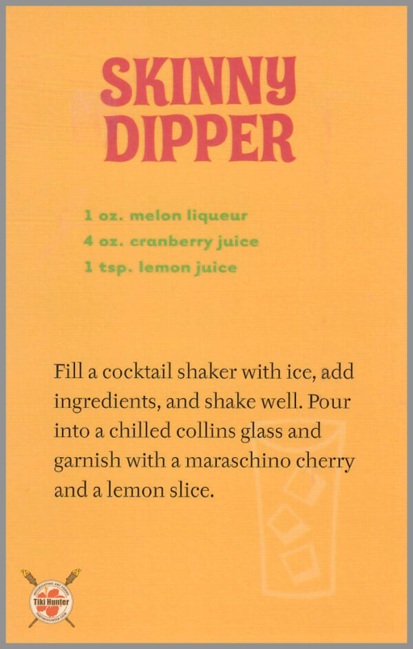 The Art of Shag - Tiki Drink - Recipe Card #E2