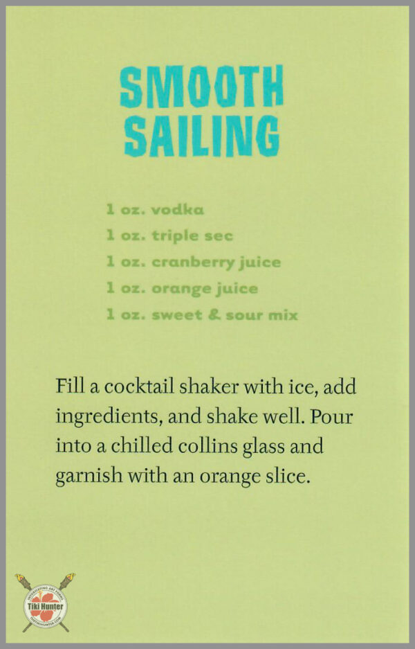 The Art of Shag - Tiki Drink - Recipe Card #E3