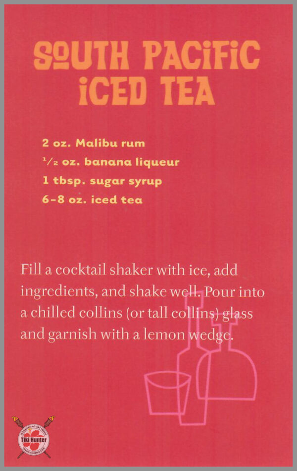 The Art of Shag - Tiki Drink - Recipe Card #E4