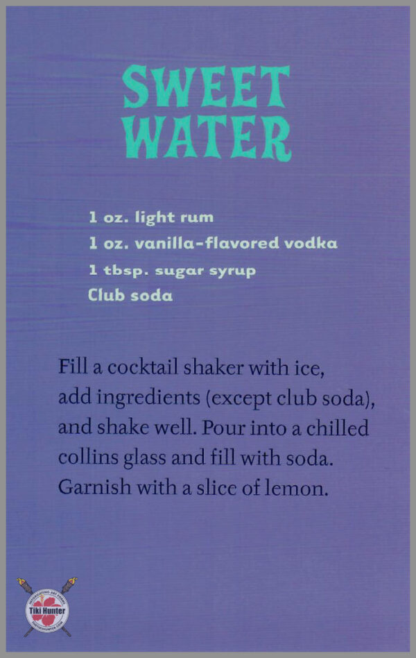The Art of Shag - Tiki Drink - Recipe Card #E7