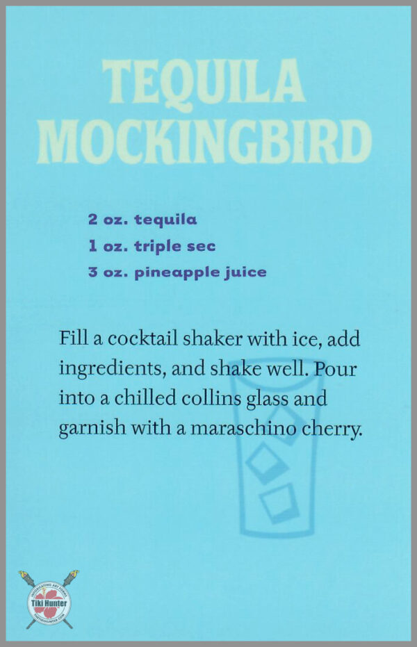 The Art of Shag - Tiki Drink - Recipe Card #E9