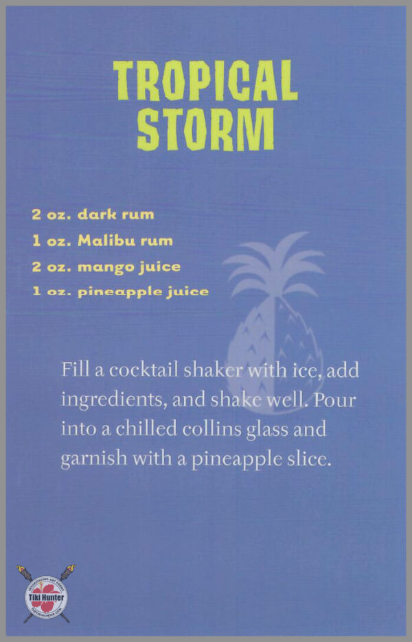The Art of Shag - Tiki Drink - Recipe Card #F3