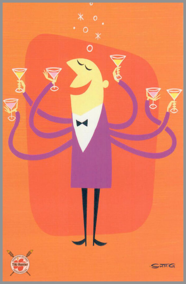 The Art of Shag - Tiki Drink - Recipe Card #F4