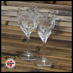 Japanese Cherry Blossom - Etched Crystal - Shot Glass