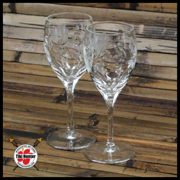 Japanese Cherry Blossom - Etched Crystal - Shot Glass