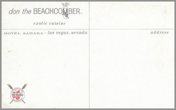 Don The Beachcomber - Postcard Unposted #4
