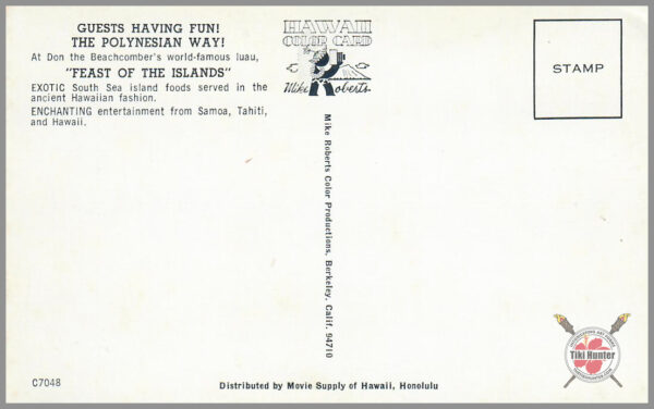 Don The Beachcomber - Postcard Unposted #6
