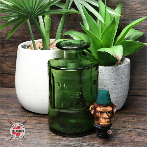 Tiki Decanter - Kin Pottery - Russian Monkey - Fez - Green