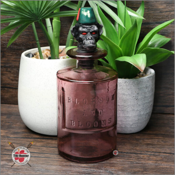 Tiki Decanter - Kin Pottery - Russian Monkey - Fez - Two-Tone