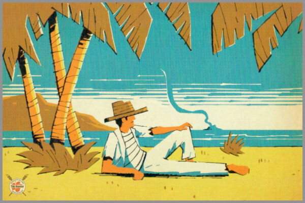 Polynesian Tiki Bar - Don The Beachcomber - Postcard Unposted #B3