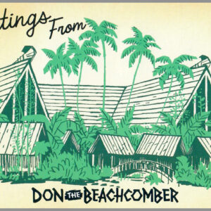 Polynesian Tiki Bar - Don The Beachcomber - Postcard Unposted #B4