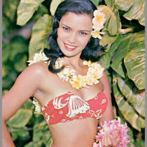 Polynesian Beauty - Hawaiian Wahine Series - Postcard Unposted #1