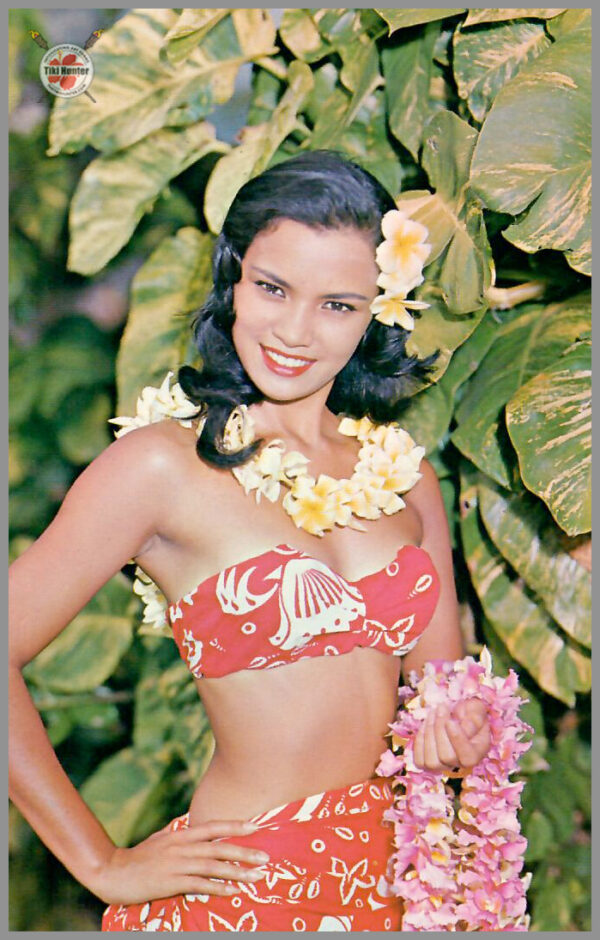 Polynesian Beauty - Hawaiian Wahine Series - Postcard Unposted #1