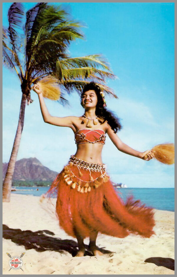 Polynesian Beauty - Hawaiian Wahine Series - Postcard Unposted #2