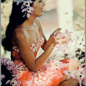 Polynesian Beauty - Hawaiian Wahine Series - Postcard Unposted #3