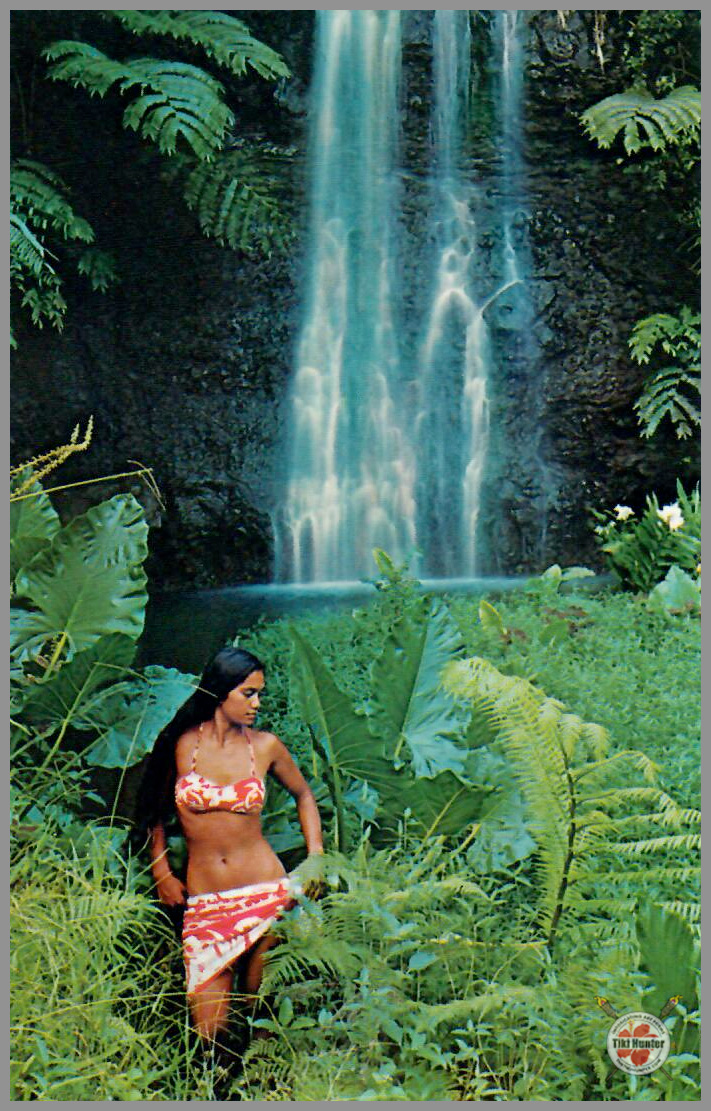 Polynesian Beauty - Hawaiian Wahine Series - Postcard Unposted #5 Polynesian Beauty - Hawaiian Wahine Series - Postcard Unposted #5