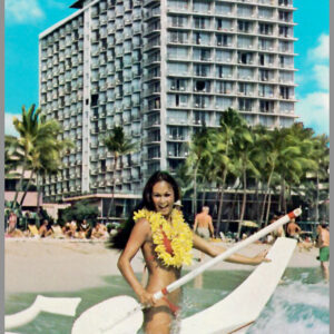 Polynesian Tiki Resort - Outrigger Hotel - Postcard Unposted #2