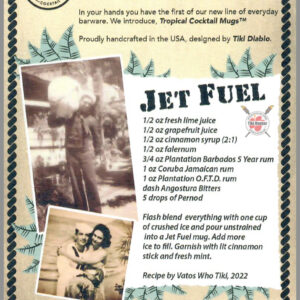 The Art of Tiki Diablo - Tropical Cocktail - Tiki Postcard Unposted #1