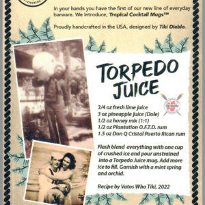 The Art of Tiki Diablo - Tropical Cocktail - Tiki Postcard Unposted #2