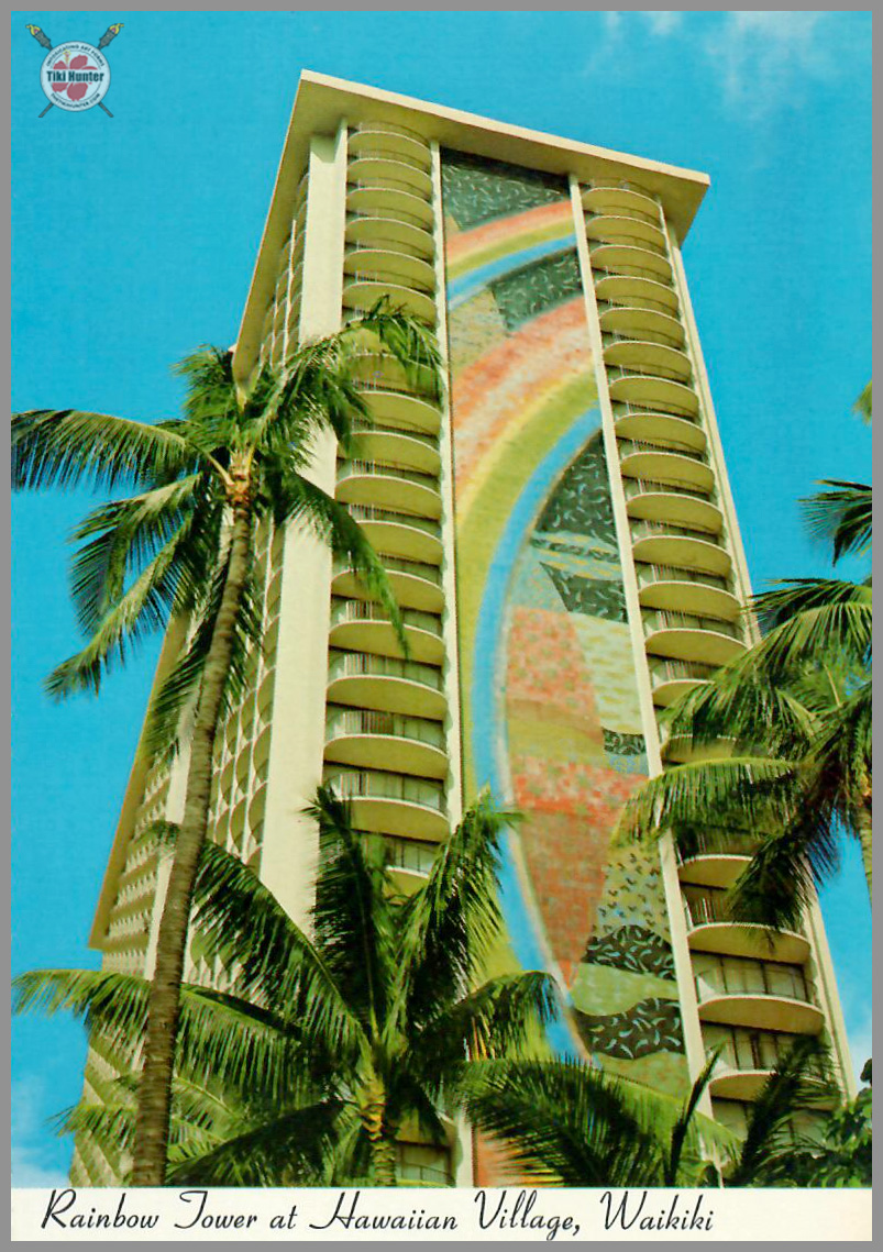 Polynesian Tiki Resort - Hilton Hawaiian Village - Postcard Unposted #1 Polynesian Tiki Resort - Hilton Hawaiian Village - Postcard Unposted #1