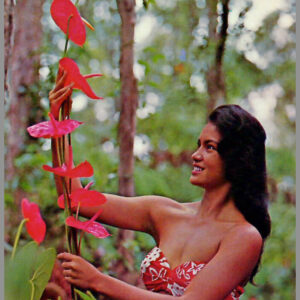 Polynesian Beauty - Hawaiian Wahine Series - Postcard Unposted #4