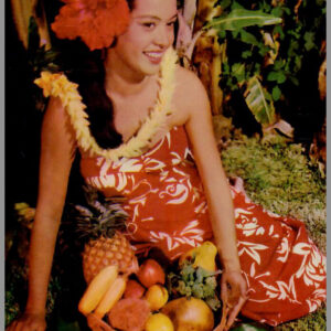 Polynesian Beauty - Hawaiian Wahine Series - Postcard Unposted #6