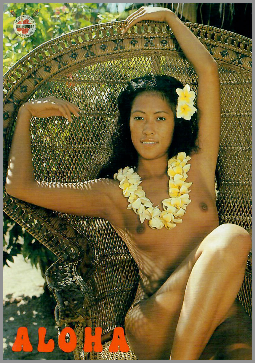 Topless Island Girl - Oahu Series - Postcard Unposted #8 Topless Island Girl - Oahu Series - Postcard Unposted #8