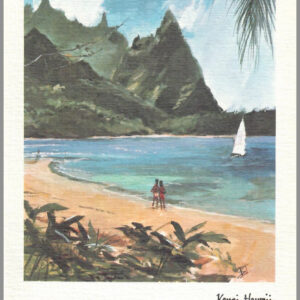 Polynesian Travel - Kauai - Bali Hai Beach - Postcard Unposted #1