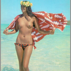 Topless Island Girl - Lanai Series - Postcard Unposted #5